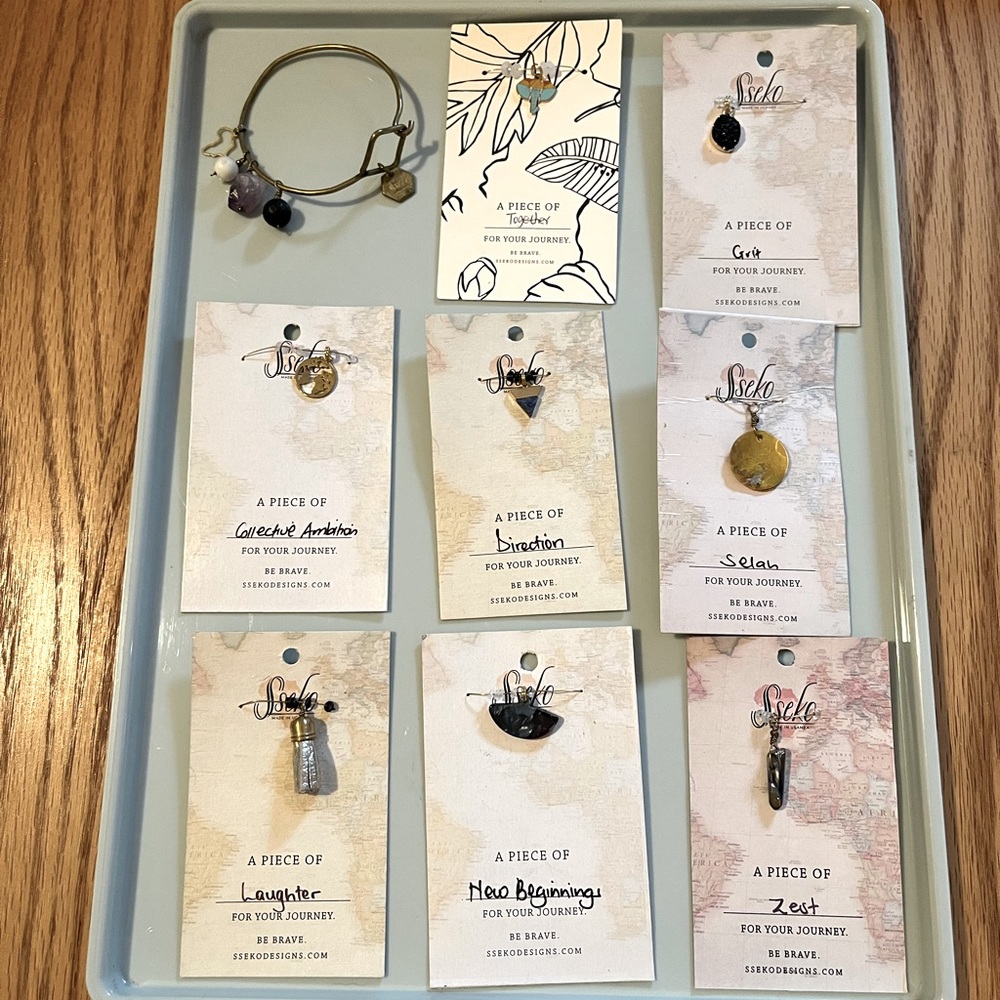 Sseko Brave Bracelet Bundle (12 charm pieces included)